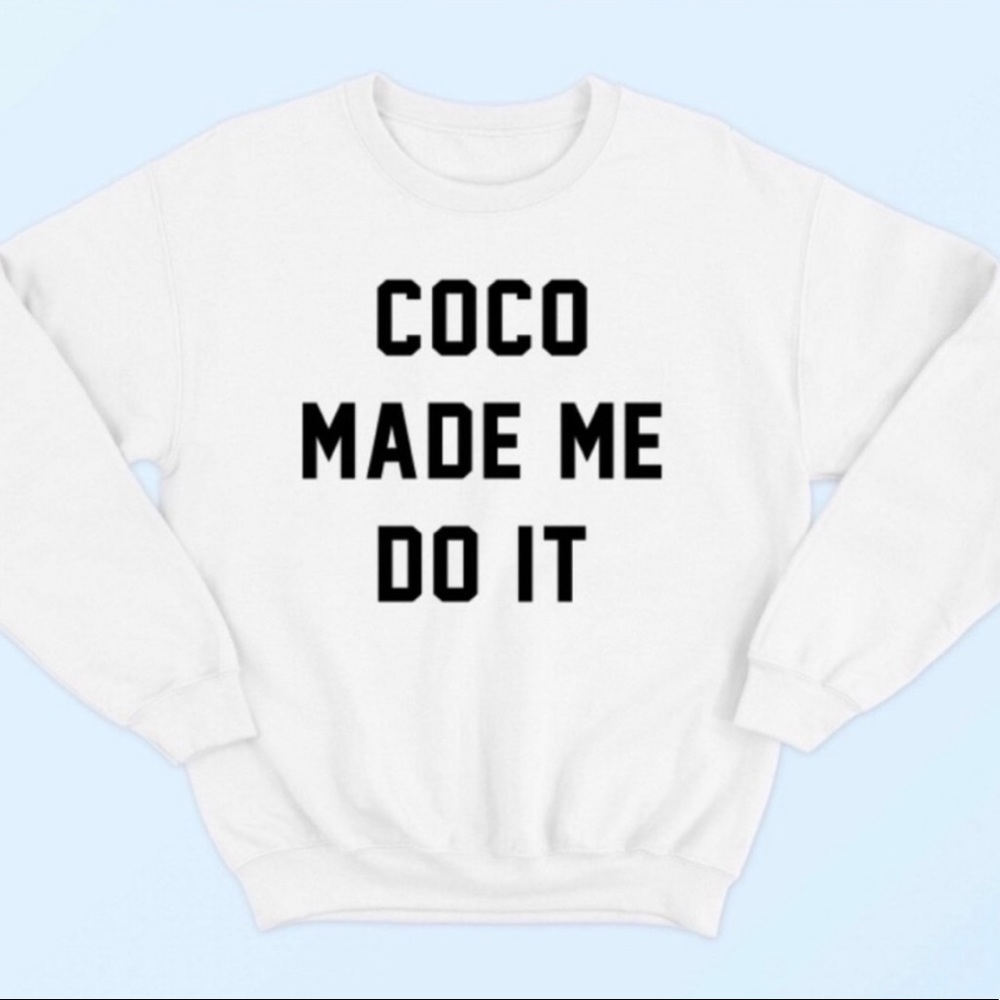 NEW White Graphic Sweatshirt